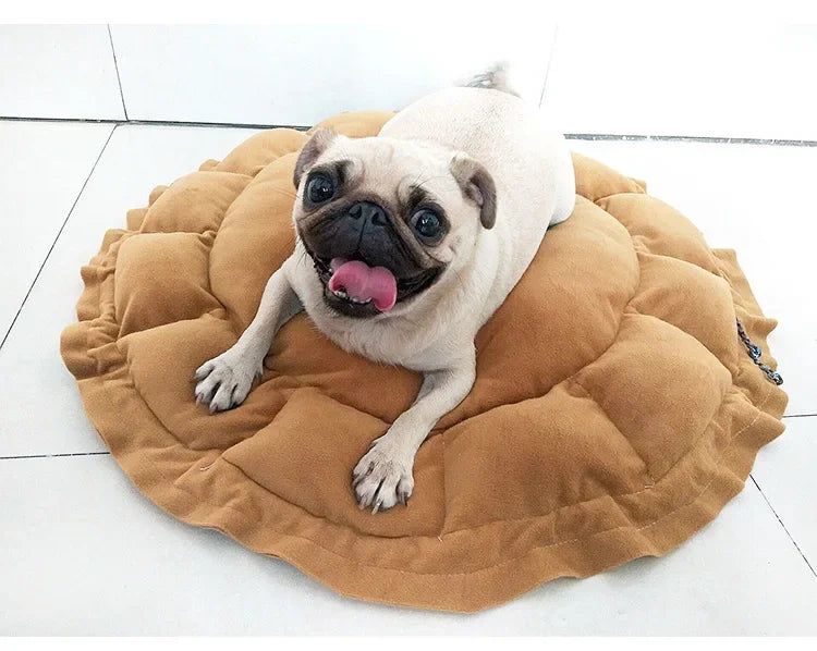 Round Cat Bed Plush House Long Pet Bed For Cats Cushion For Dogs Mat Warm Home Washable Dog Sofa Soft Sleeping Pet Accessories