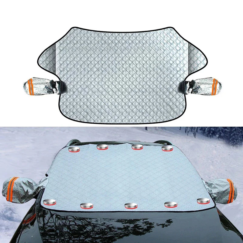 Car Front Snow Frost Cover Windshield Sunshade Protector Outdoor Waterproof Winter Anti Ice Auto Automobiles Exterior Cover