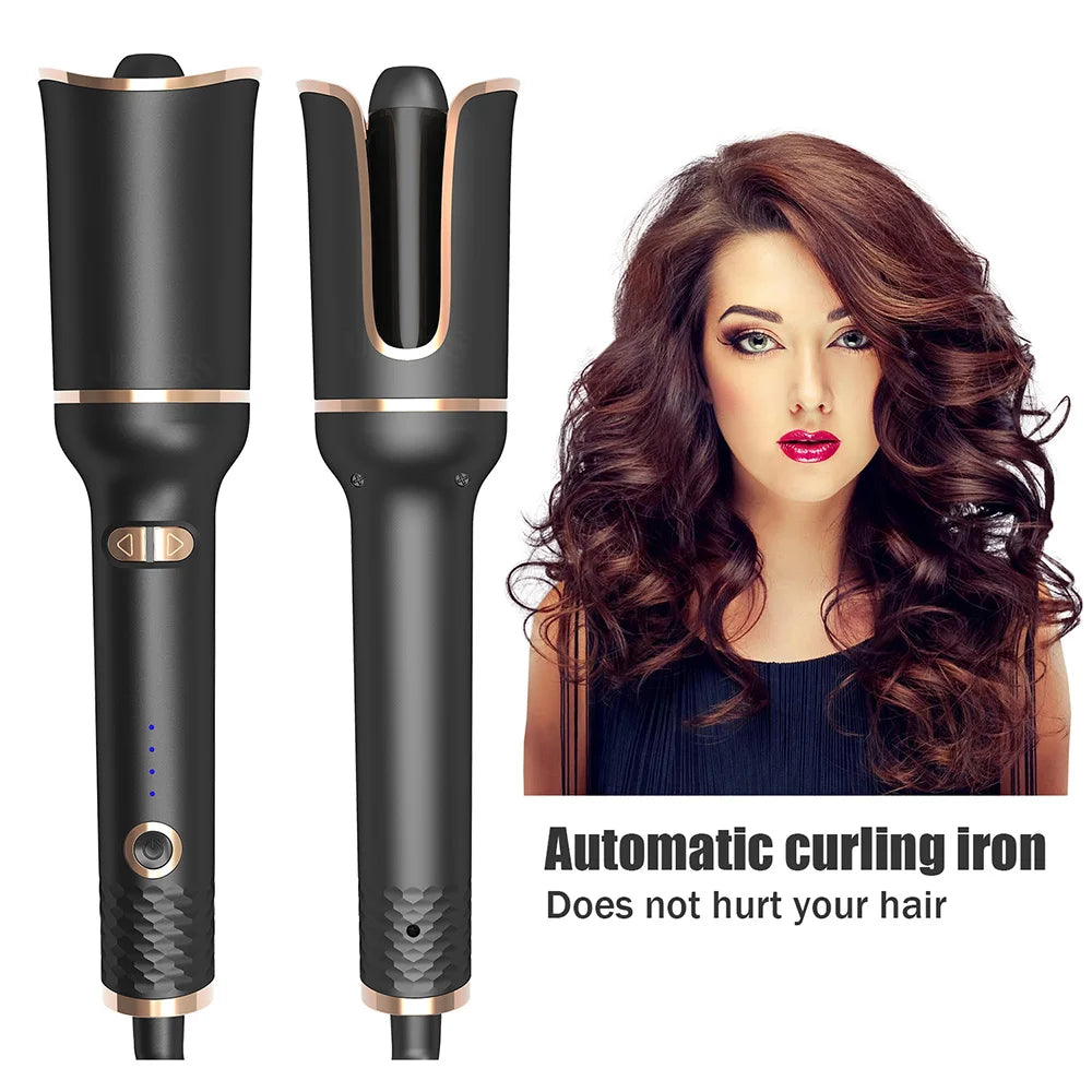 Auto Rotating Ceramic Hair Curler Automatic Curling Iron Styling Tool Hair Iron Curling Wand Air Spin and Curl Curler Hair Waver