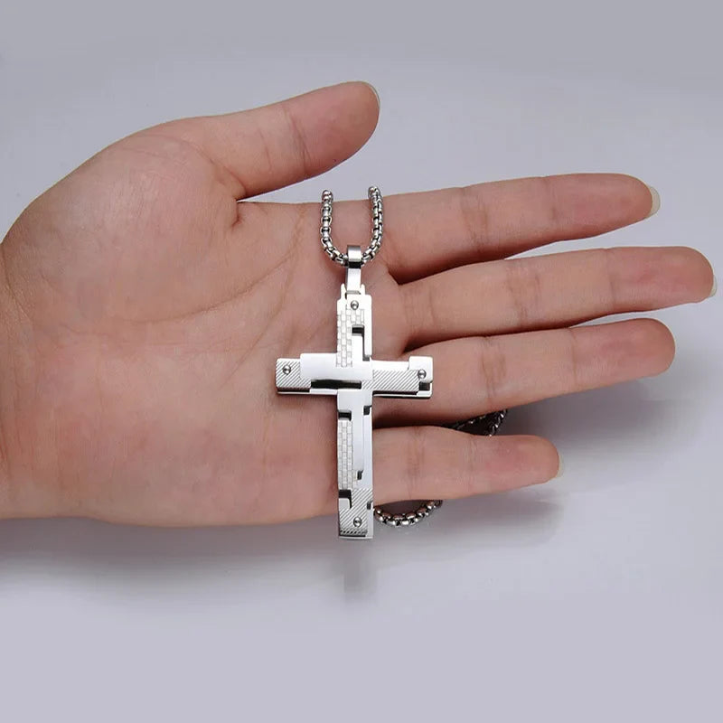 Car Pendant Metal Jesus Cross Belief Rearview Mirror Decoration Hanging Automobiles Ornaments Auto Interior Accessories Gifts