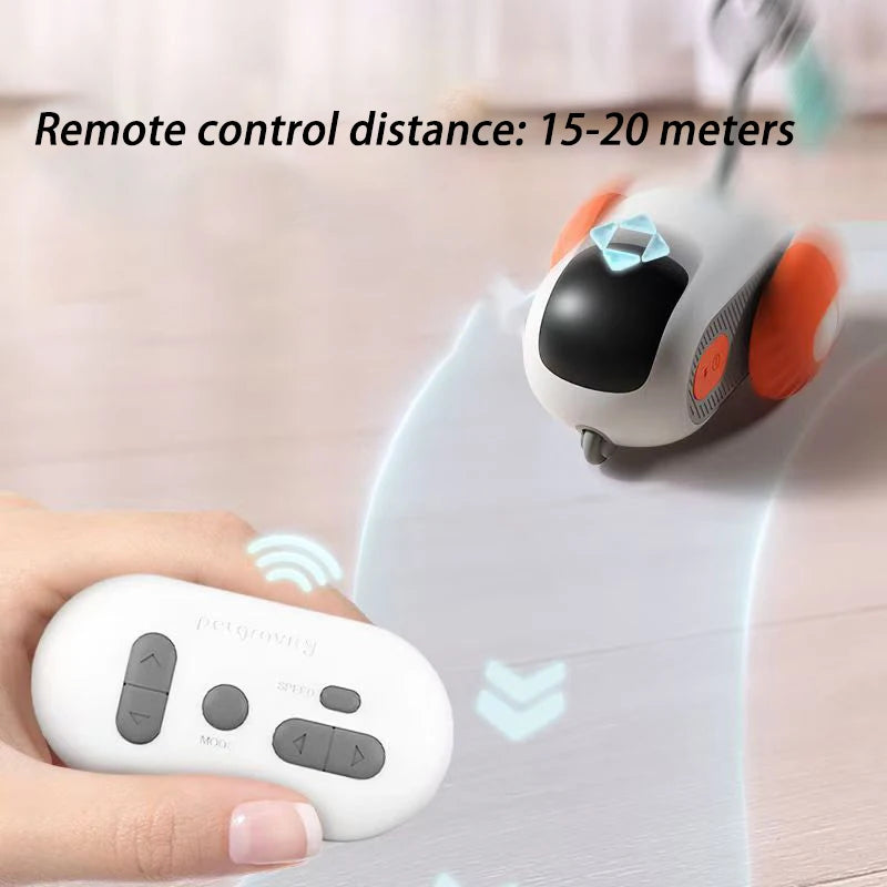 Smart Cat Toy Pet Interactive Remote Control Electric Car Toys Upgraded Version Rechargeable Puppy Training Game Cat Supplies